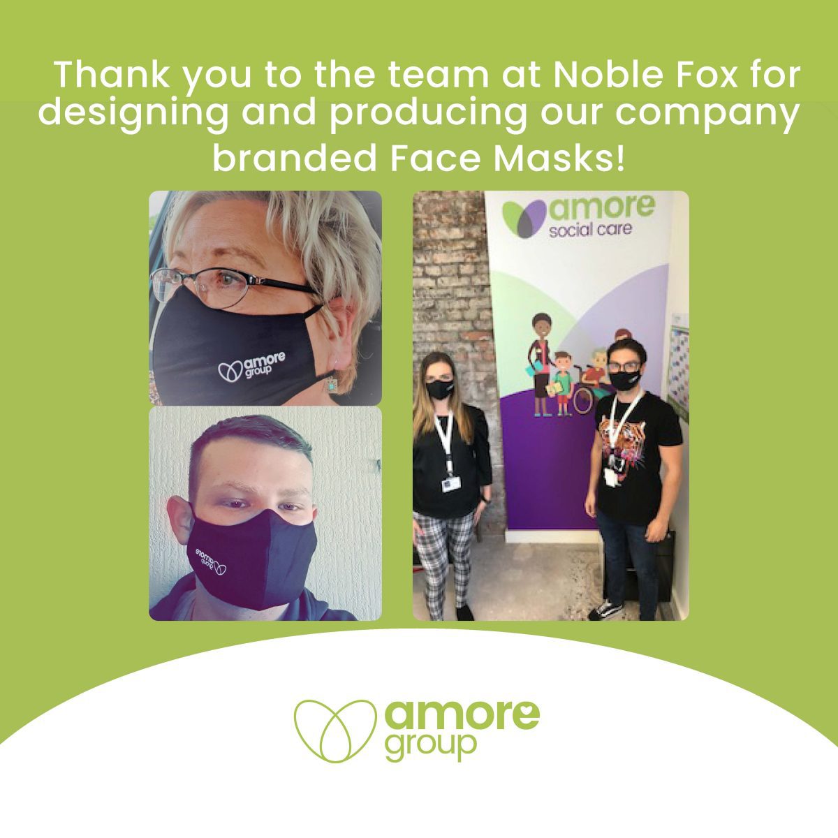 Company branded Face Masks!