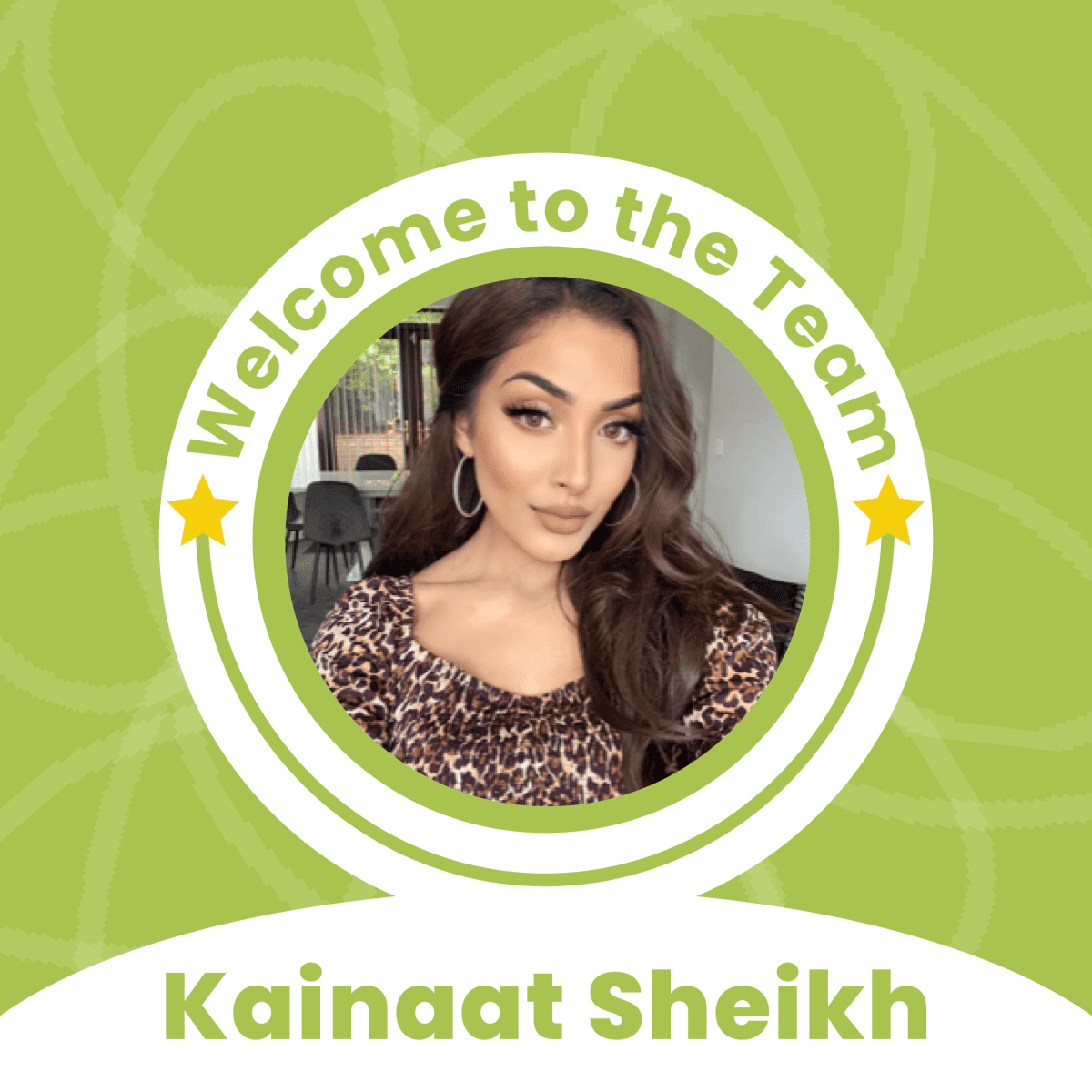 Welcome to the team Kainaat Sheikh!