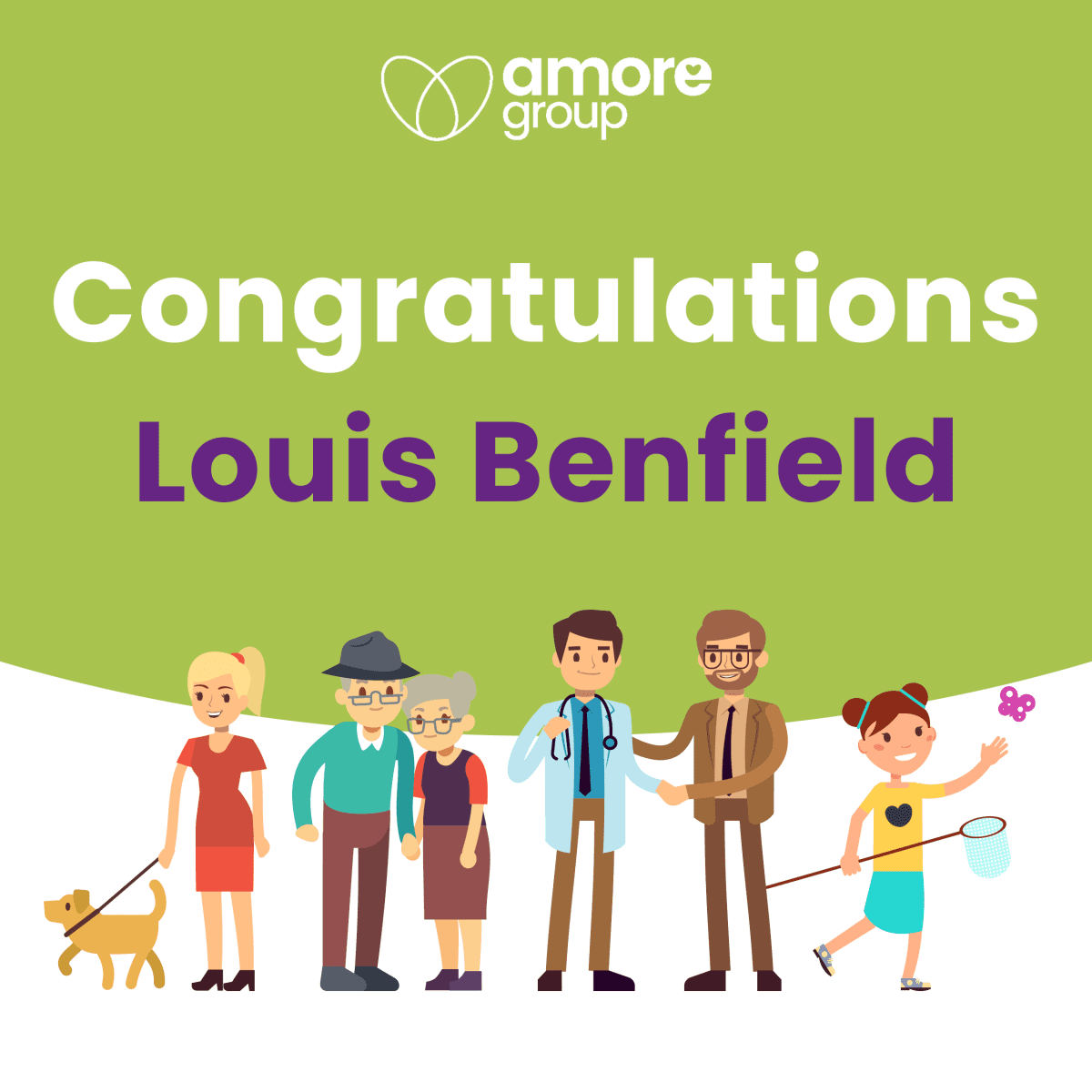 Congratulations to Louis Benfield on being appointed the Registered Manager